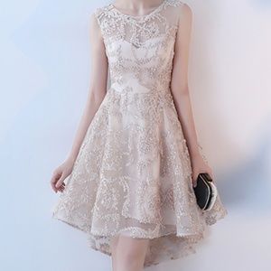 Gorgeous Champagne Wedding / Cocktail Dress NEW